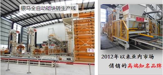 银马全自动砌块砖机生产线