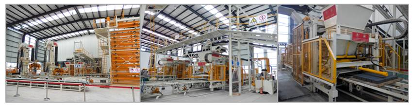 水泥砌块砖机生产线图片 水泥砌块砖机生产线图片