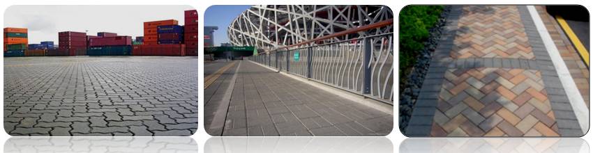 路面砖砖型应用