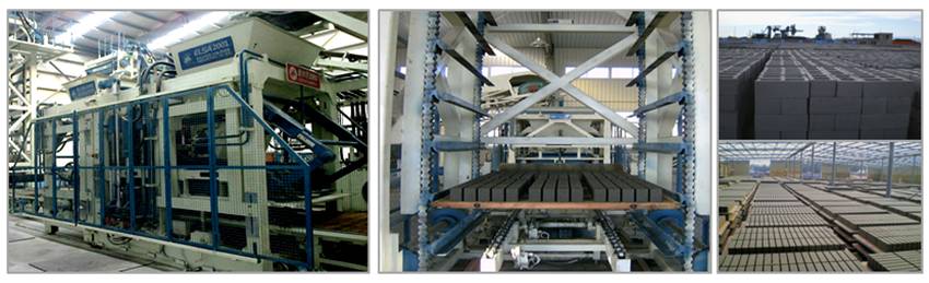 粉煤灰环保制砖机生产线图片