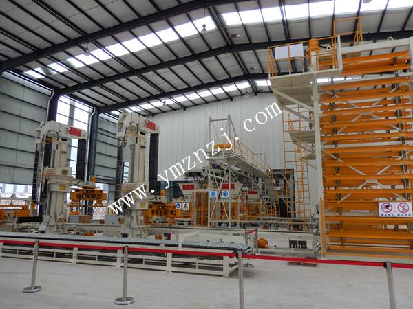 银马免烧砖机生产线图片
