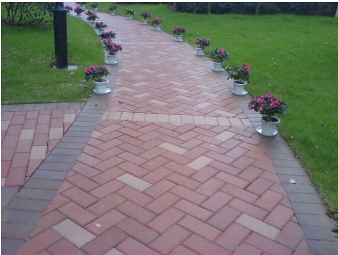 透水砖铺设场景