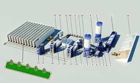 银马全自动免烧砖生产线
