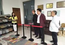 陕西省建筑节能协会、省墙改办领导莅临西安银马参观指导