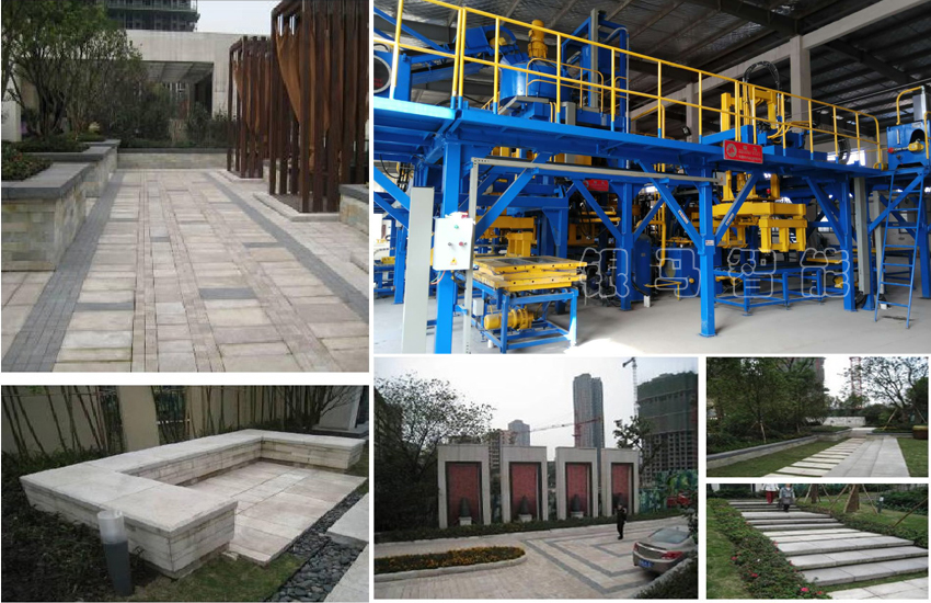 PC仿石材砖生产线制品优点及养护注意细节