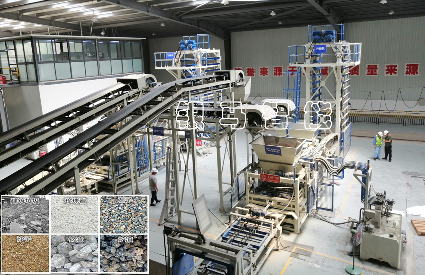 免烧砖机设备制品原料及配套系统组成